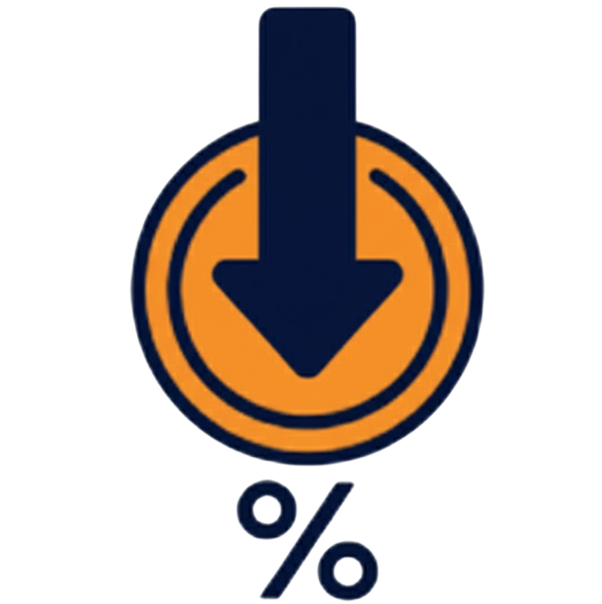 Low Interest Rate Icon